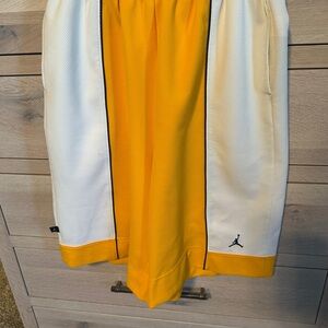 Nike Athletic Shorts - White and Yellow